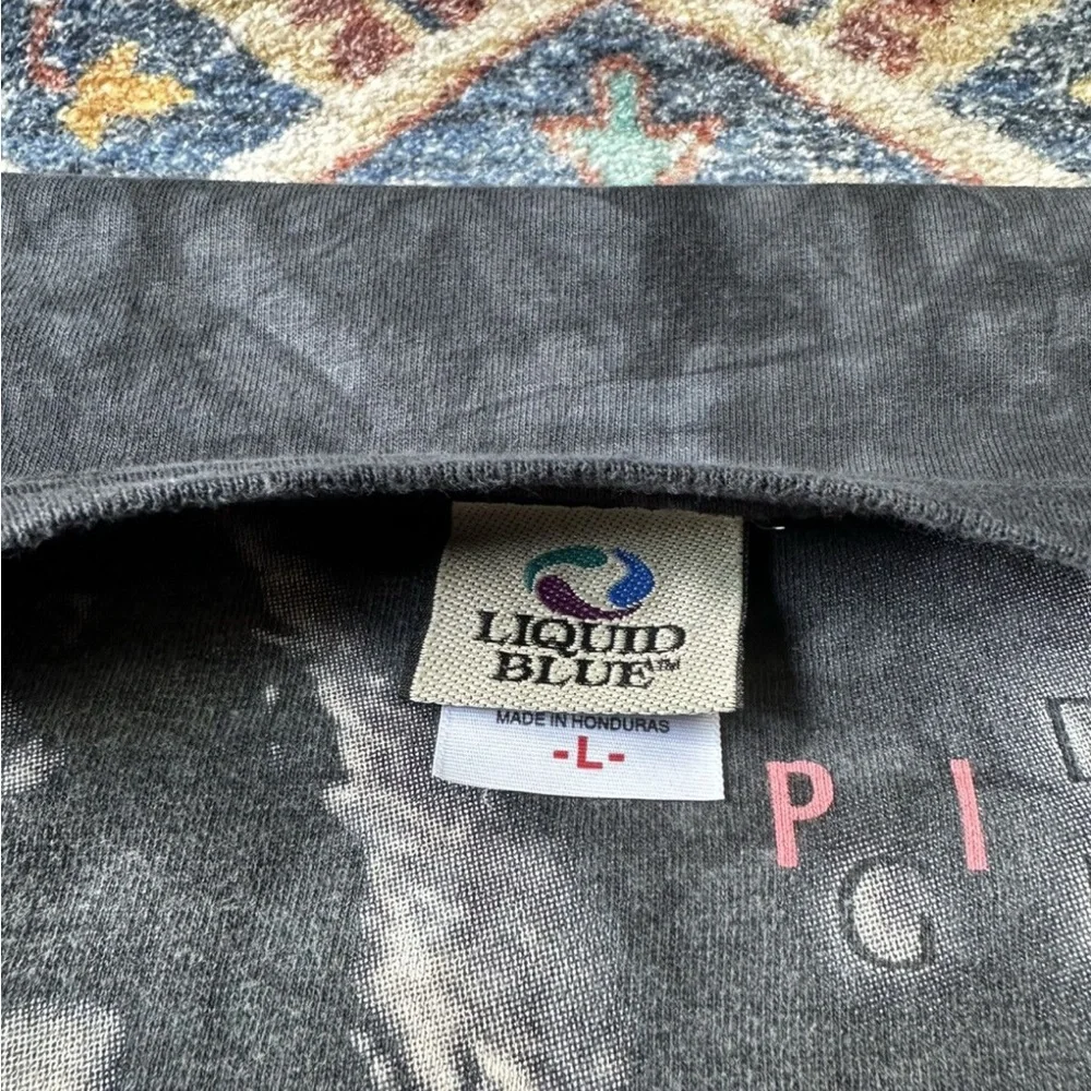 Vintage Liquid Blue Pink Floyd David Gilmour T-shirt Large - Picture 3 of 4